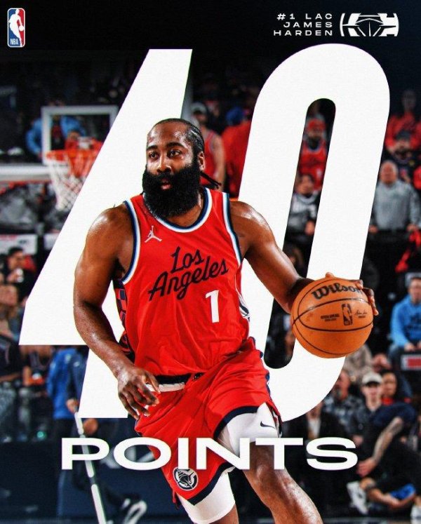 哈登狂砍40分快船力克雄鹿 太阳送奇才13连败