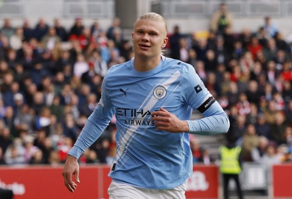 104场英超94球！曼城统计哈兰德数据：主场进球数仅次于阿圭罗