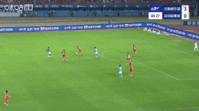 打花了！杨意林推射破门后姆巴佩式庆祝，河南4-0领跑  新鹏城