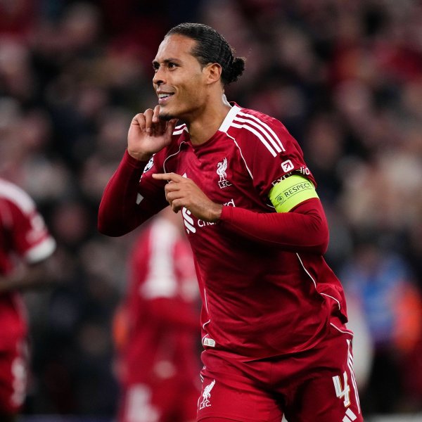 范戴克18年来25次为利物浦顶球破门, 五大职业联赛  同期第五