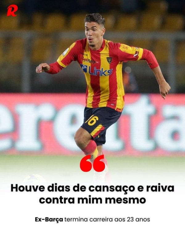 出身巴萨青训，23岁莱切中场球员冈萨雷斯因心脏问题被迫宣布退役