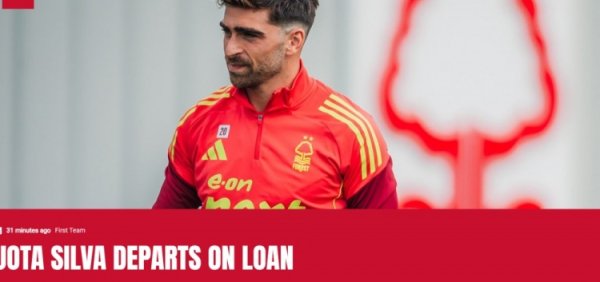 官方：森林翼锋若塔-席尔瓦先租后买去贝西克塔斯，总价2000万欧